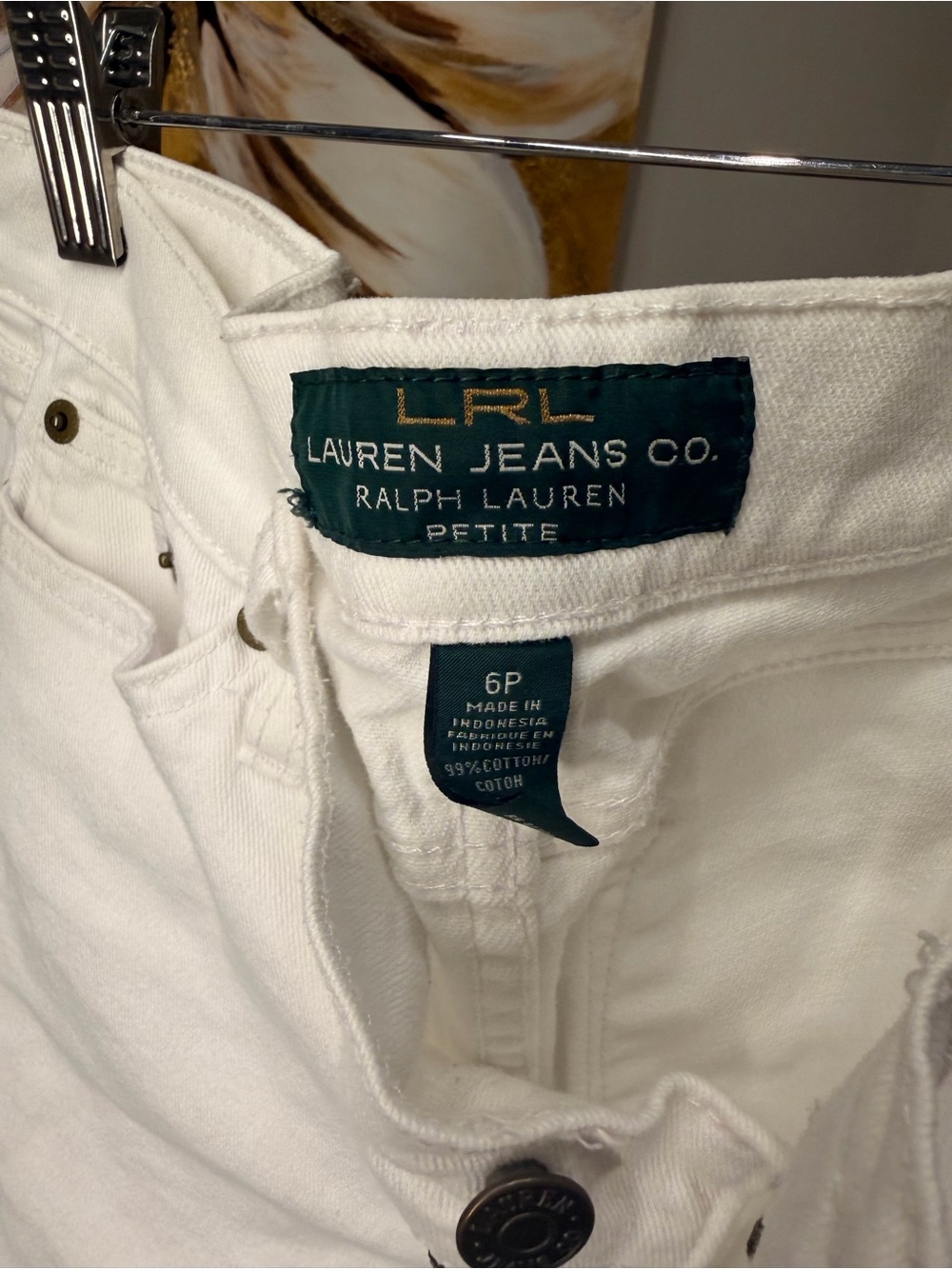 Ralph Lauren White Flare Jeans - Picture 2 of 3